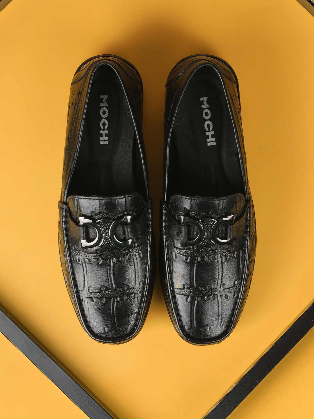 Mochi Men Leather Formal Loafers Shoes-picture-35