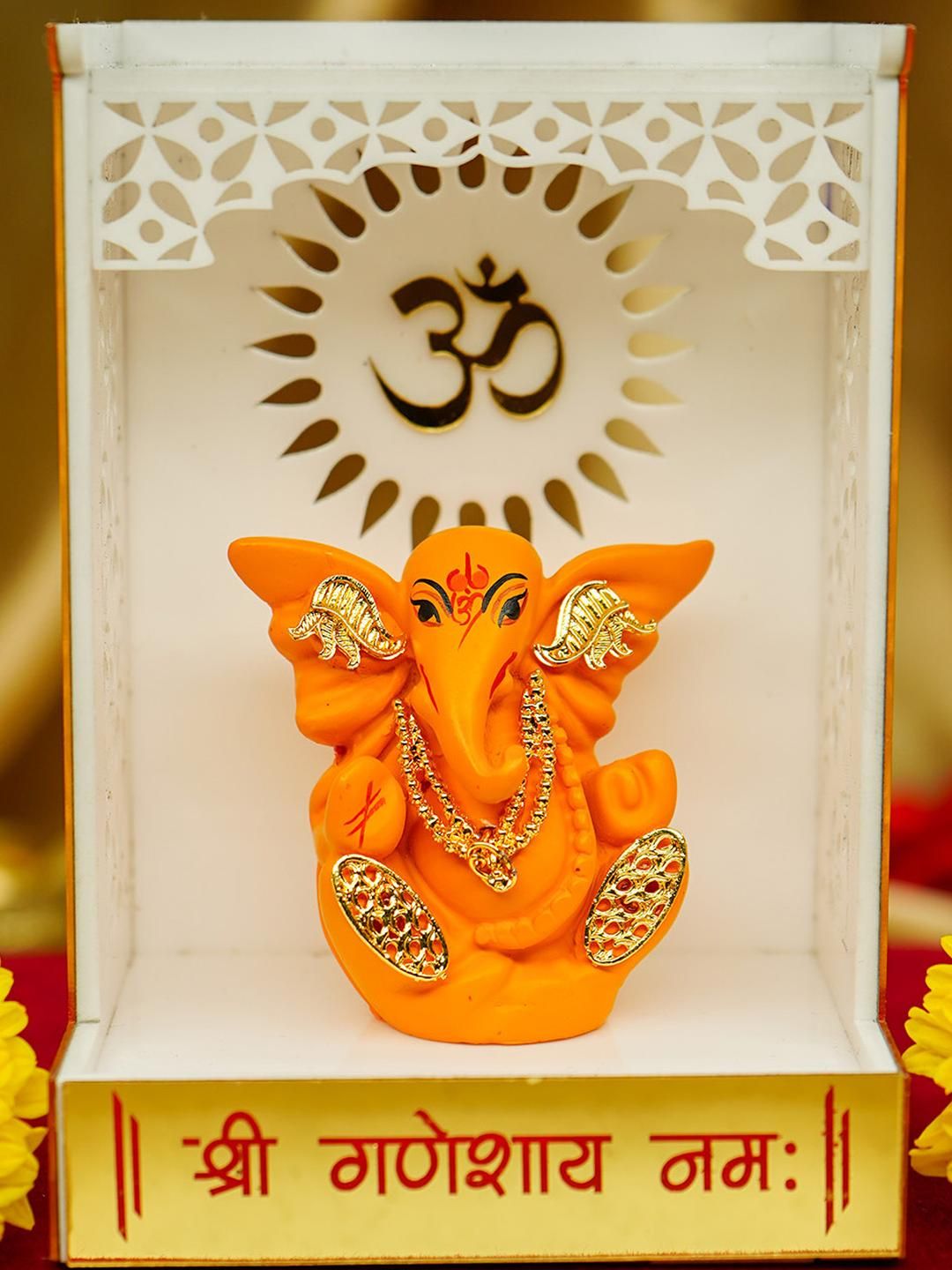 Ekhasa White Ganesha Idol with Mandir-picture-29