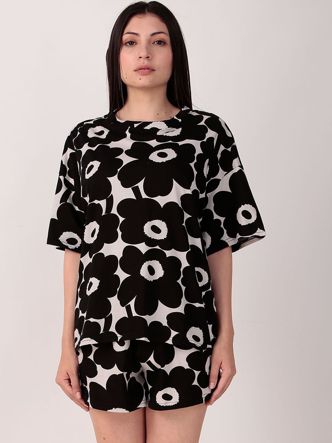 Masha Women Oversized Pure Cotton Night Suit-picture-12