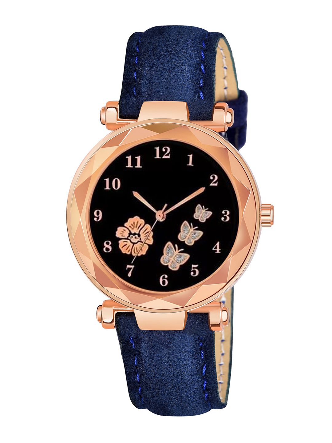 CERO Unisex Printed Dial & Leather Straps Analogue Multi Function Watch FBF223-Blue-picture-13
