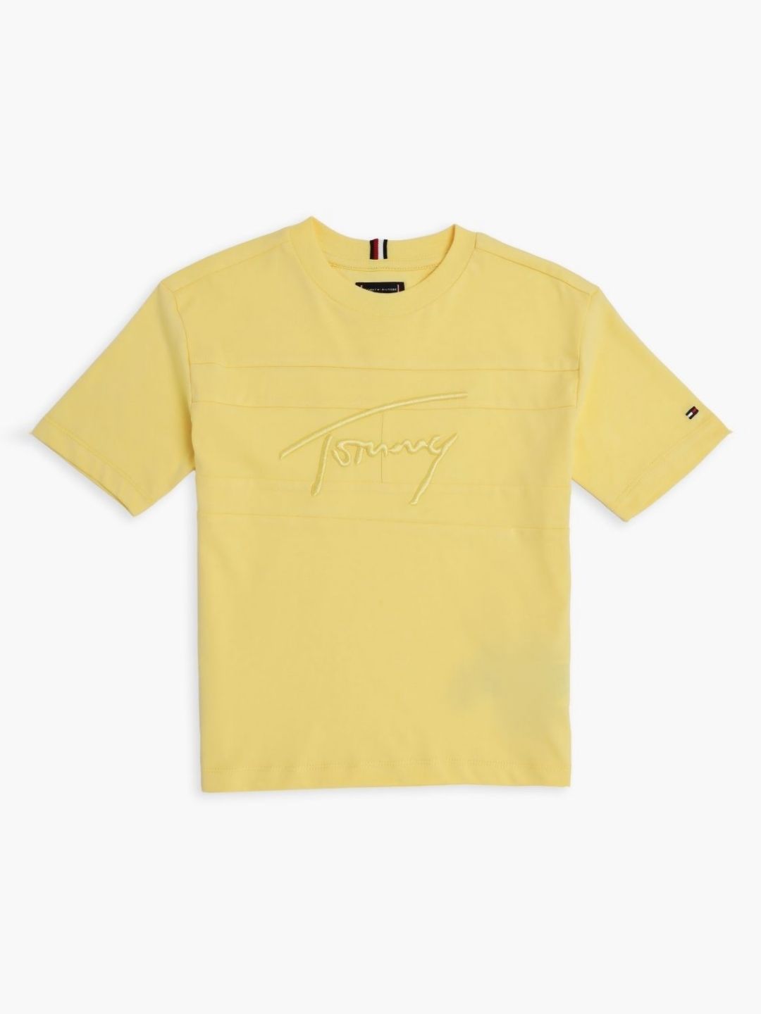 Tommy Hilfiger Boys Brand Logo Printed Round Neck Pure Cotton Relaxed Fit T-shirt-picture-31