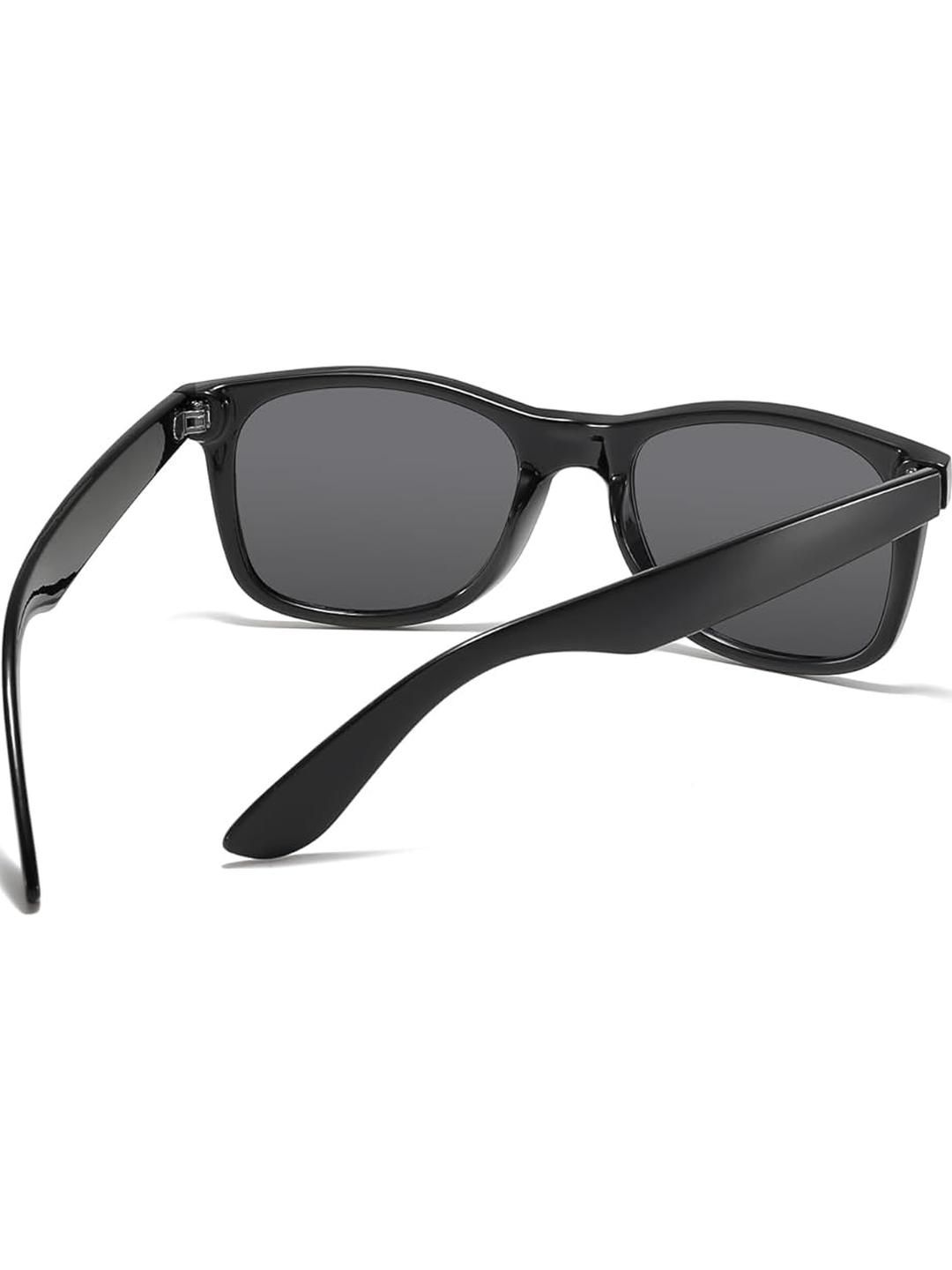 Arzonai Unisex Black Lens & Black Wayfarer Sunglasses with UV Protected Lens-image-44