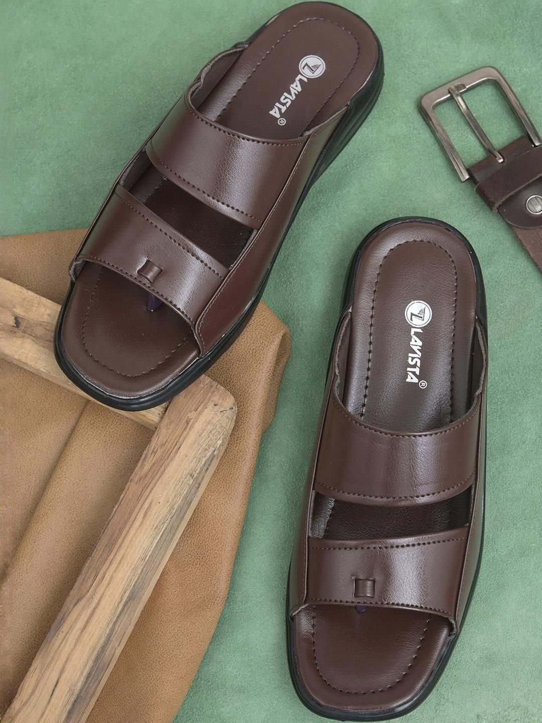 LAVISTA Brown Men Sandals-picture-38