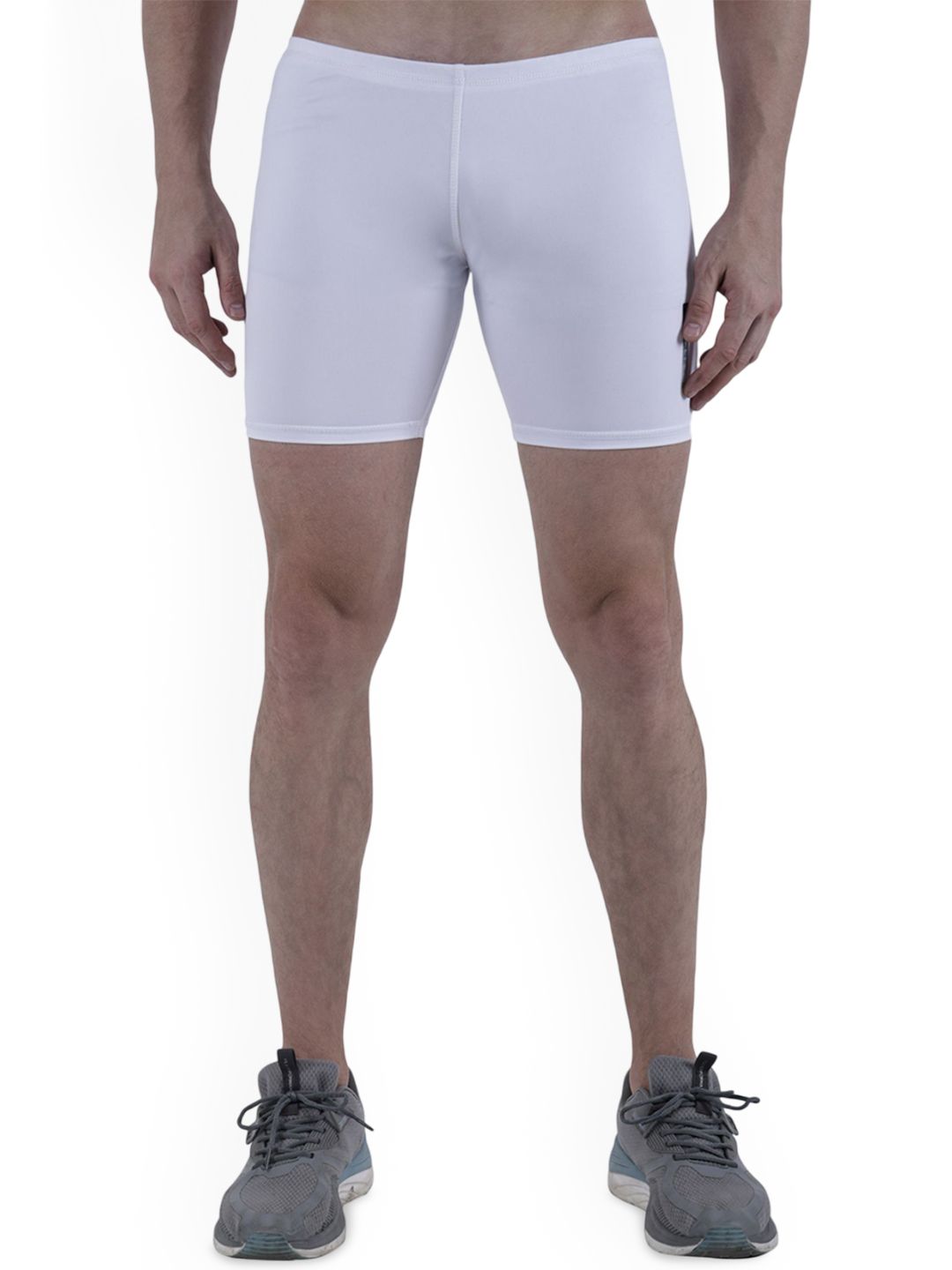 TroopLine Men Solid Slim Fit Mid-Rise Above Knee Sports Shorts-picture-10