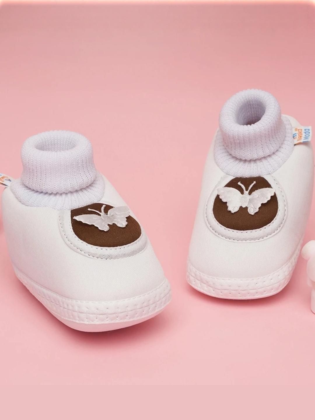 NESKA MODA Unisex Kids Self Design Cotton Booties-image-33