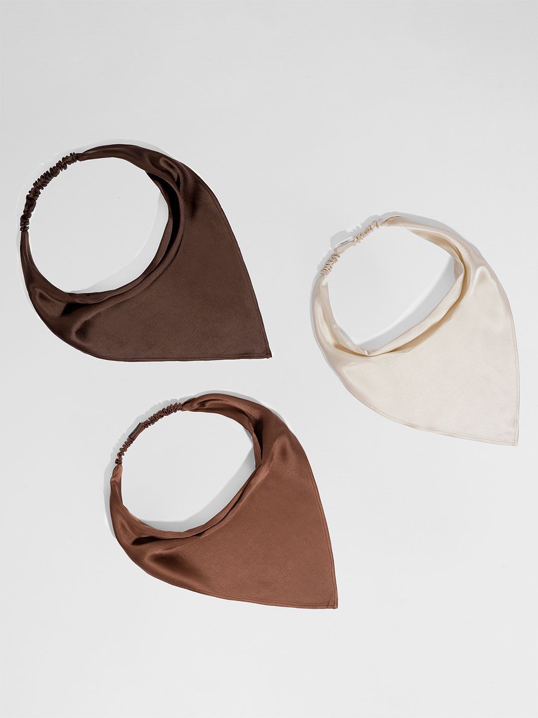 Hair Drama Co. Women Set of 3 Silk Satin Elastic Headscarf-picture-39