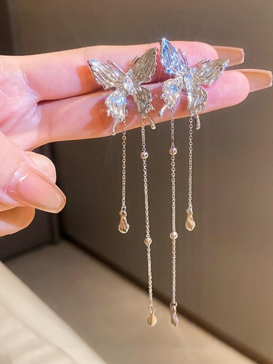 AKISON JEWELS Butterfly Shaped Drop Earrings-picture-53