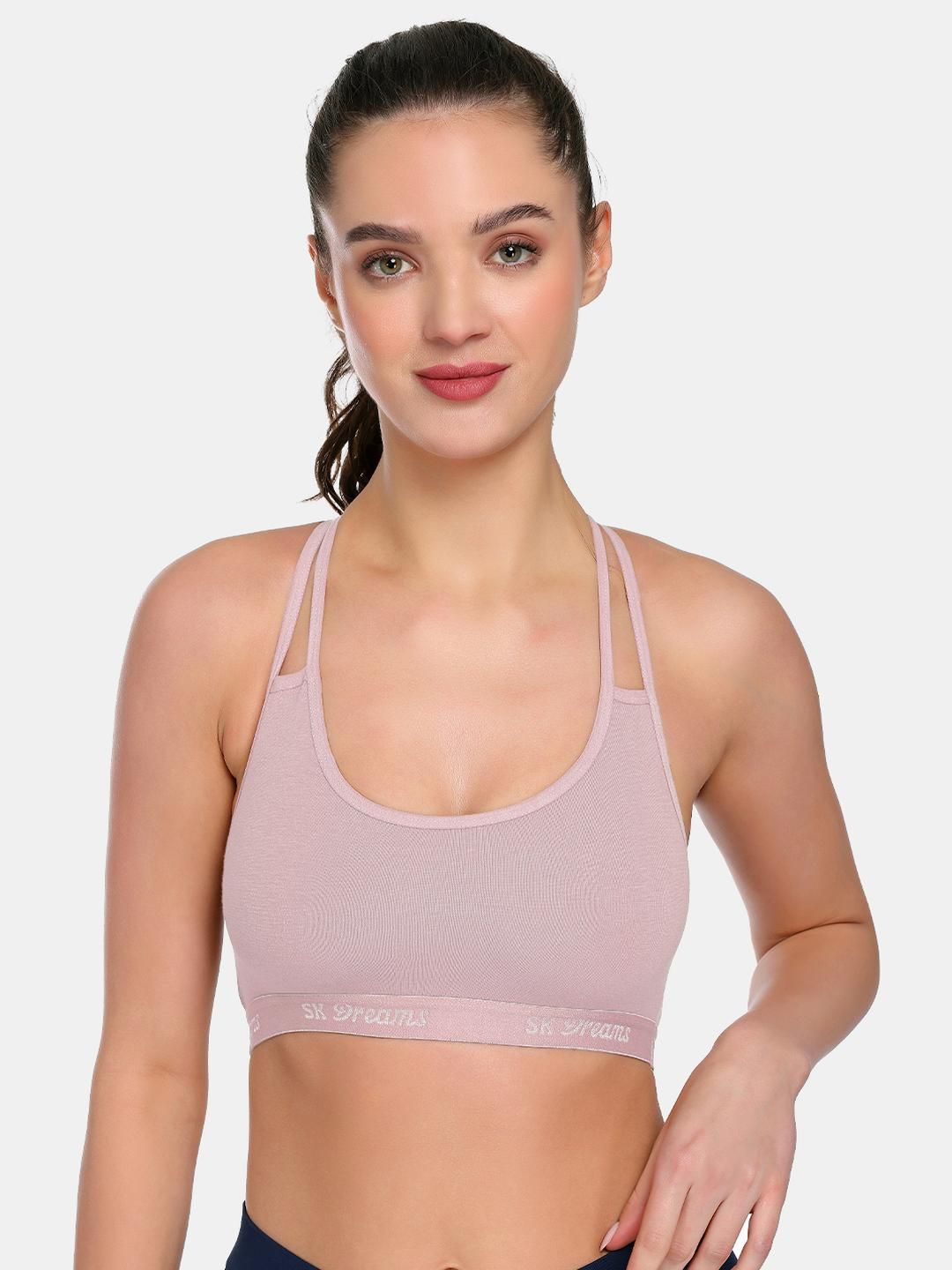 SKDREAMS Set of 2 Mouse & Wine Seamless Racer back Shaper Bra-picture-48