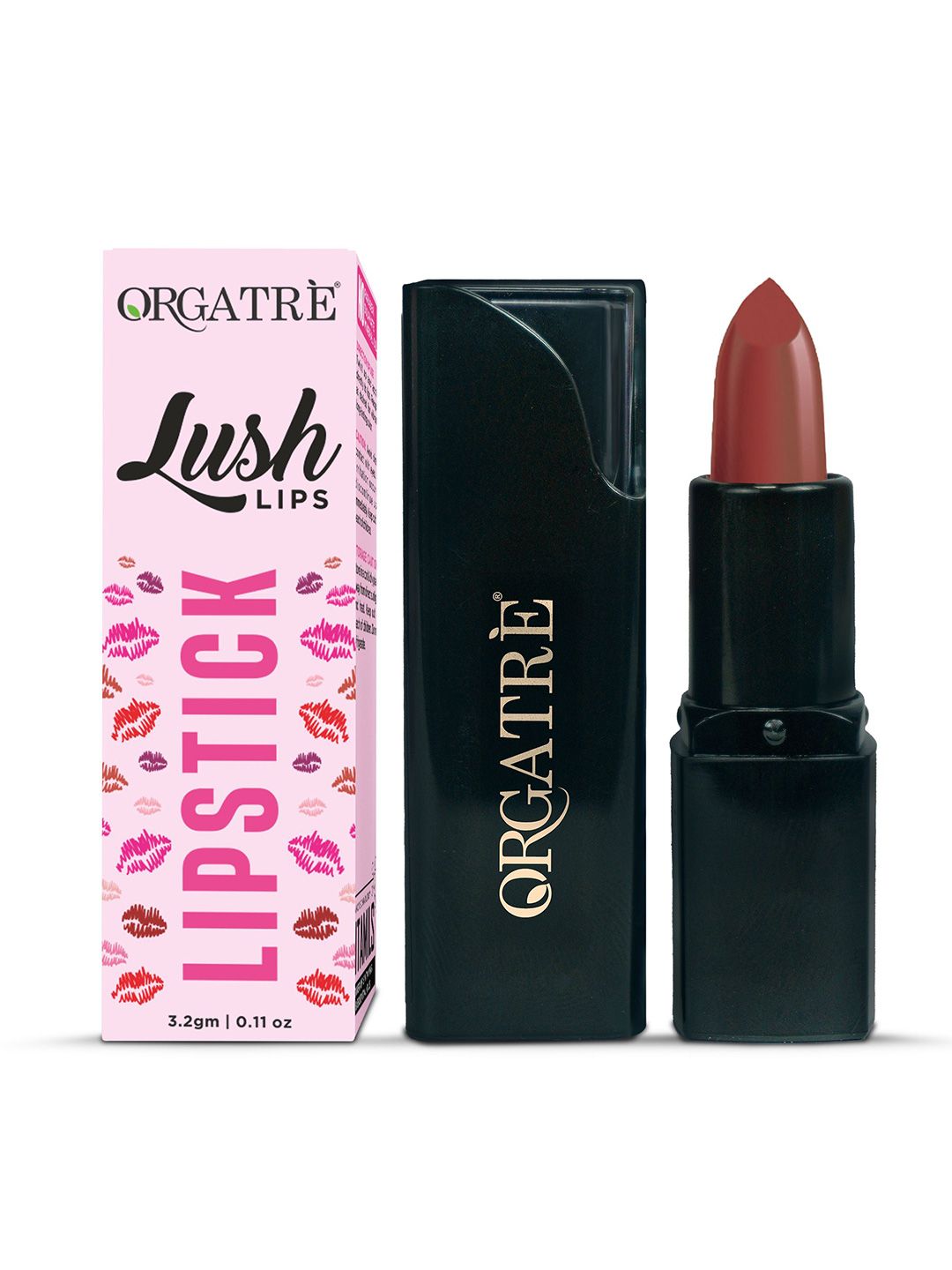 Orgatre Lush Long Lasting Bullet Lipstick - 3.2 g - Subtle Shell 45-image-34