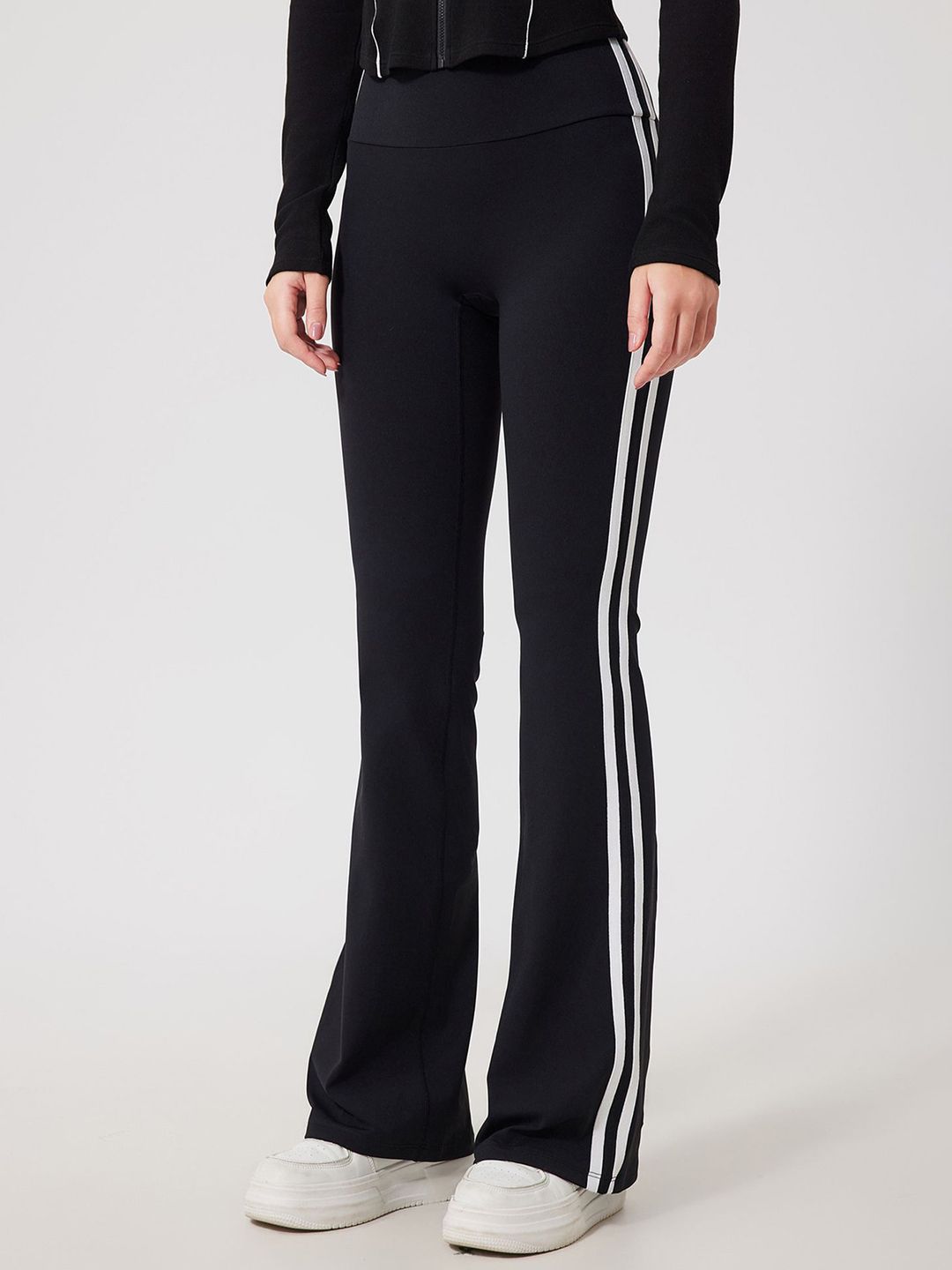 LULU & SKY Women Flared High-Rise Trousers-picture-34