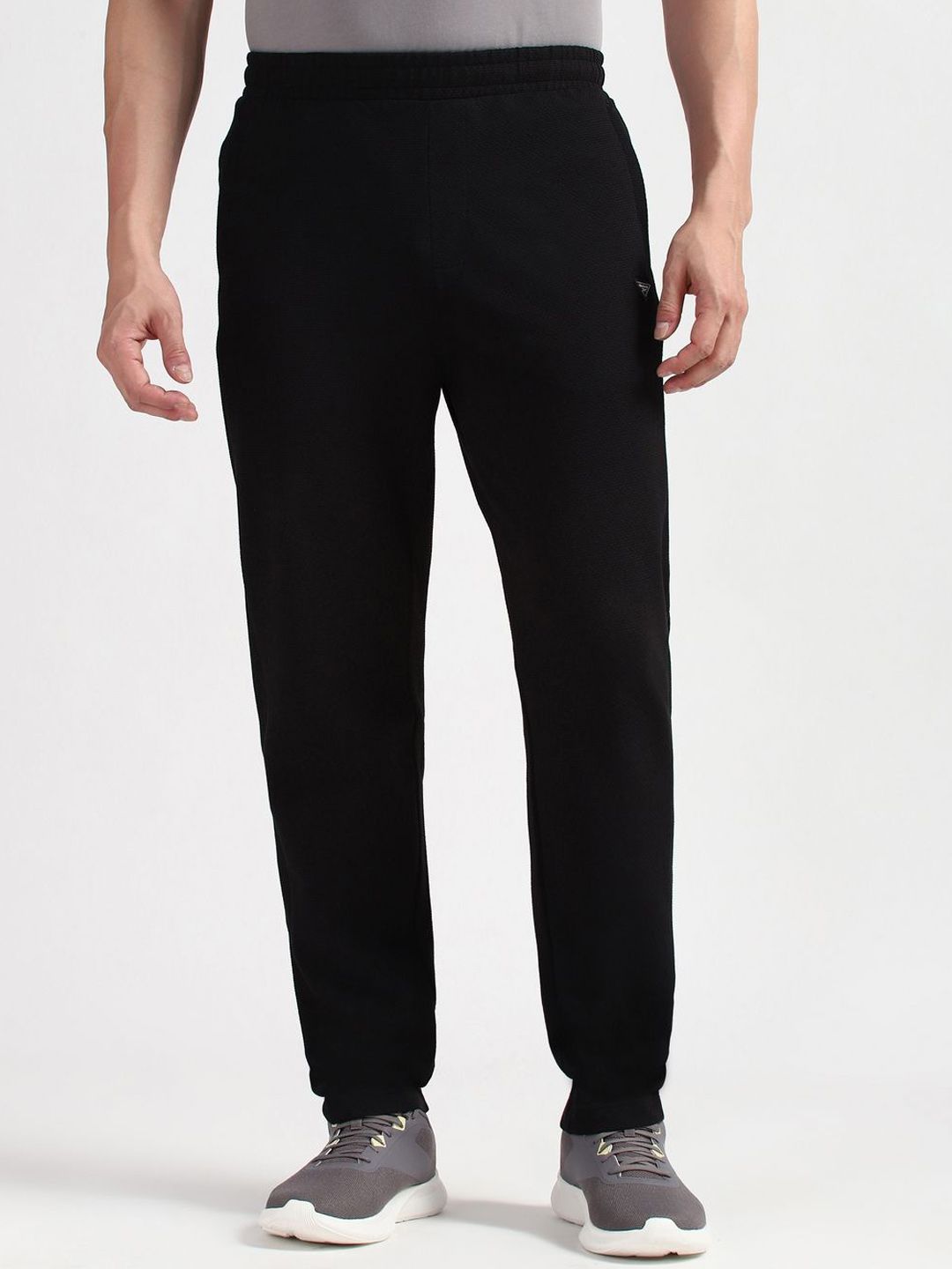Reebok Men Brand Logo Printed Mid Rise Trousers-image-36