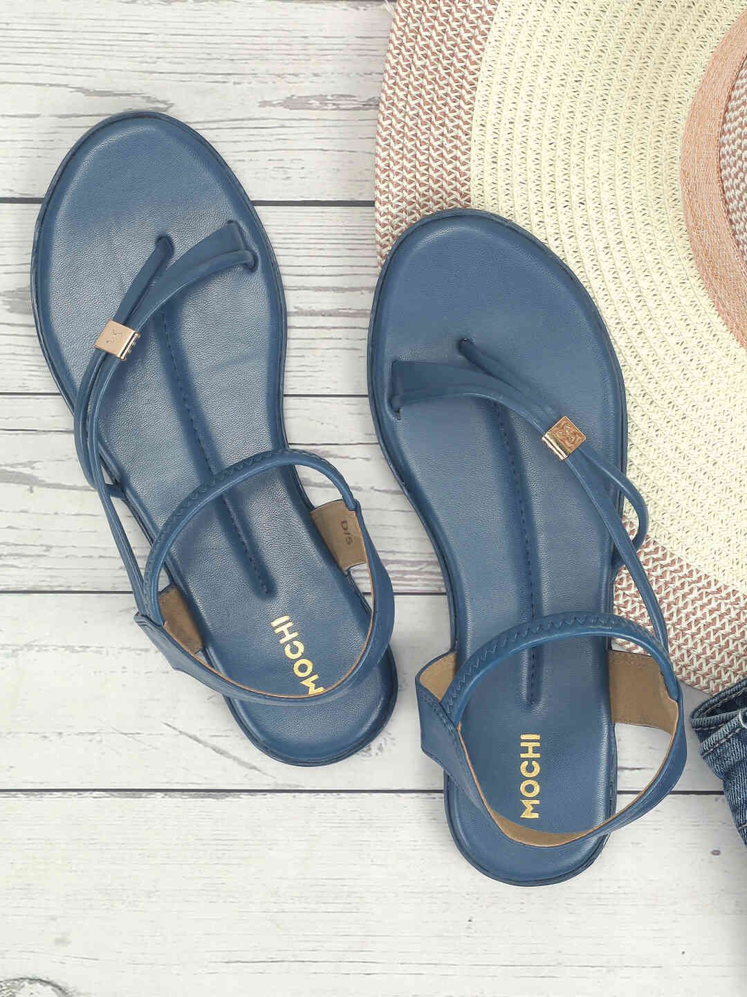 Mochi Women Open Toe Flats-picture-12