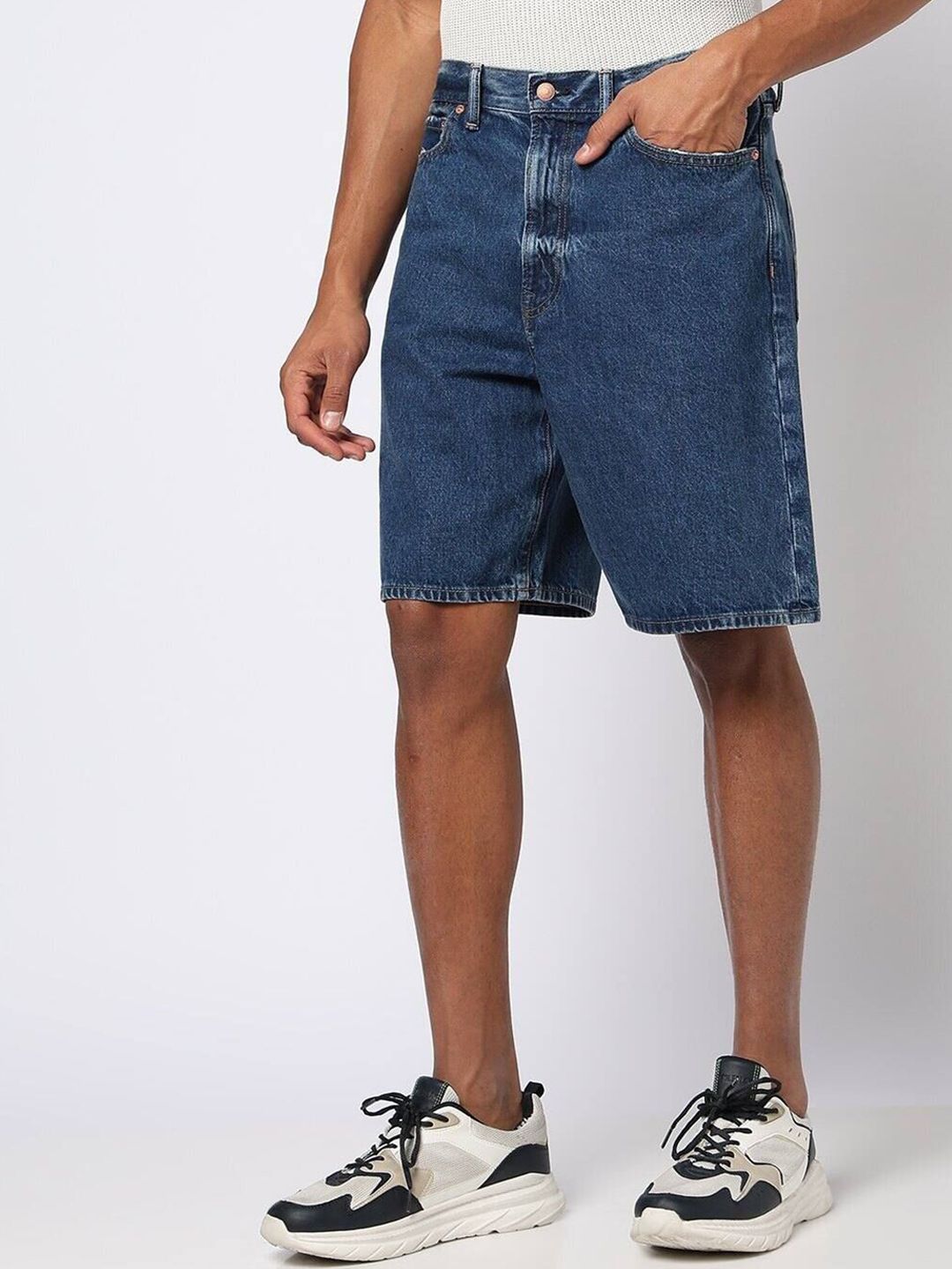 GAP Pure Cotton Relaxed Fit Denim Shorts-picture-13