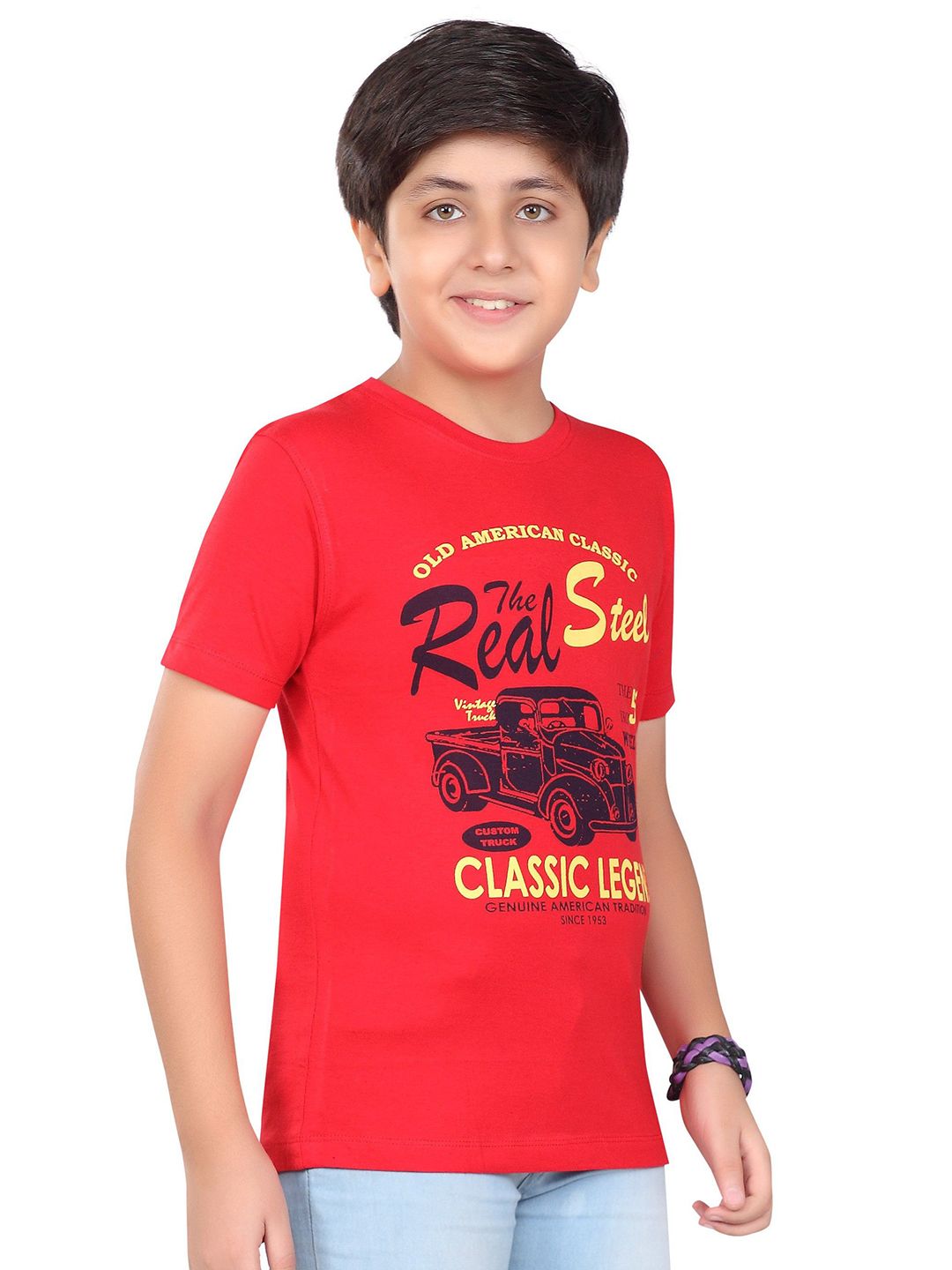 MIST N FOGG Boys Pack of 2 Graphic Printed Round Neck Cotton T-shirts-picture-34