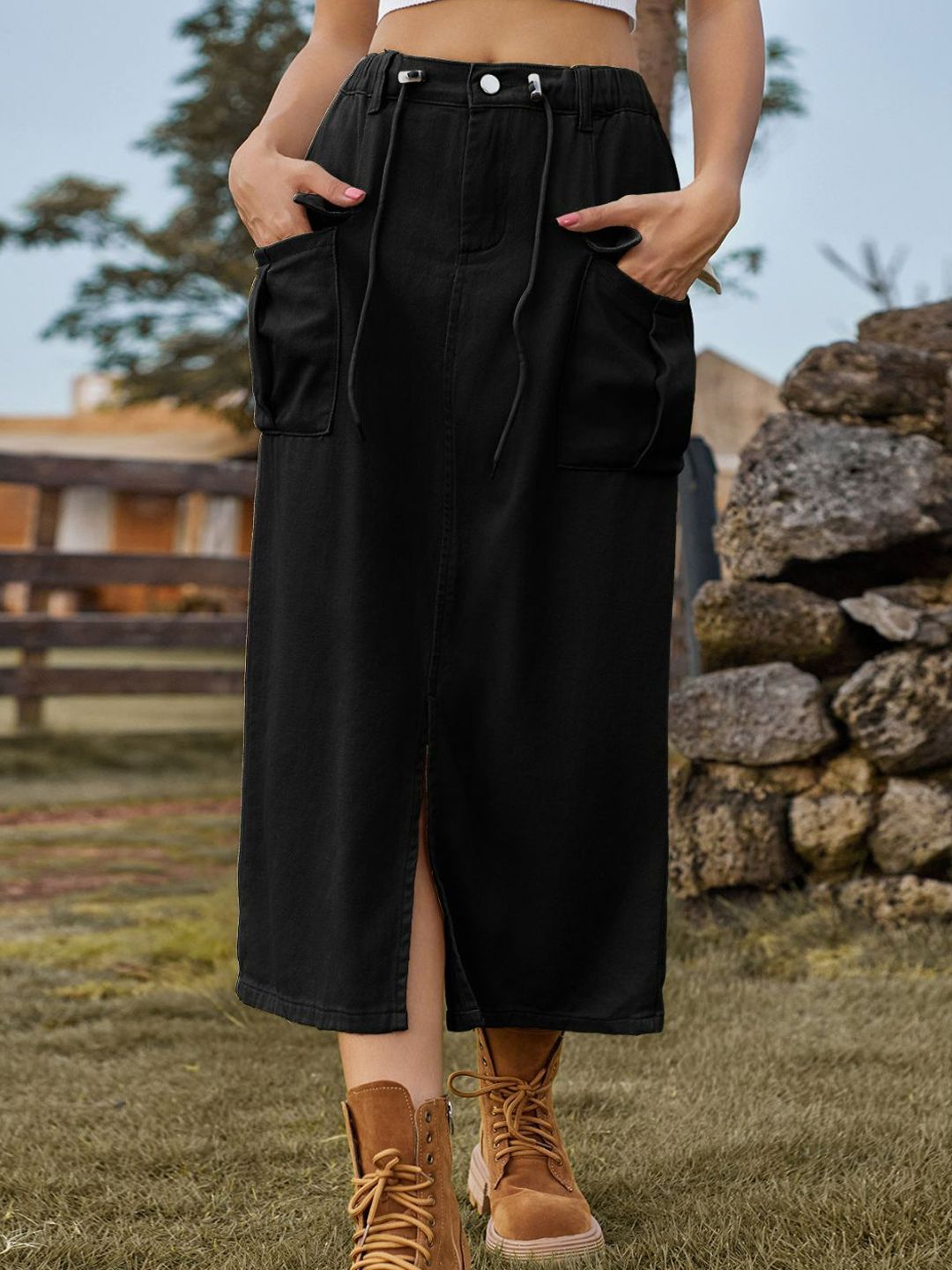 Oh Rare Straight Midi Skirts-picture-48