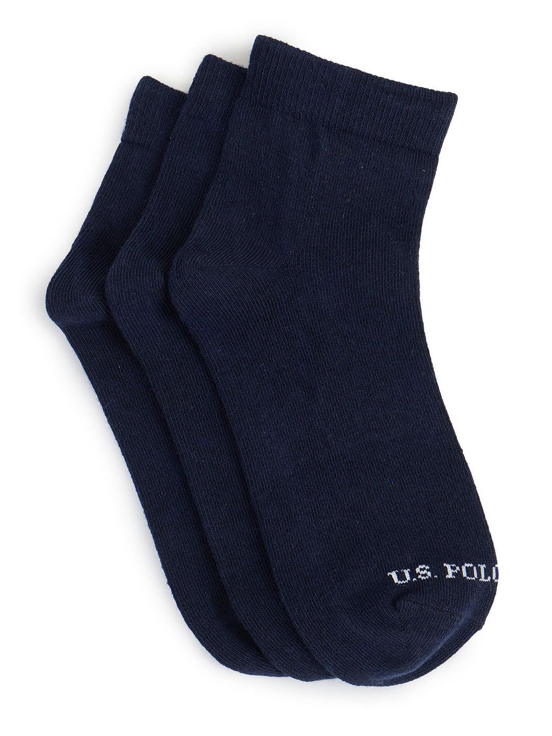 U.S. Polo Assn. Kids Pack Of 3 Above Ankle-Length Socks
