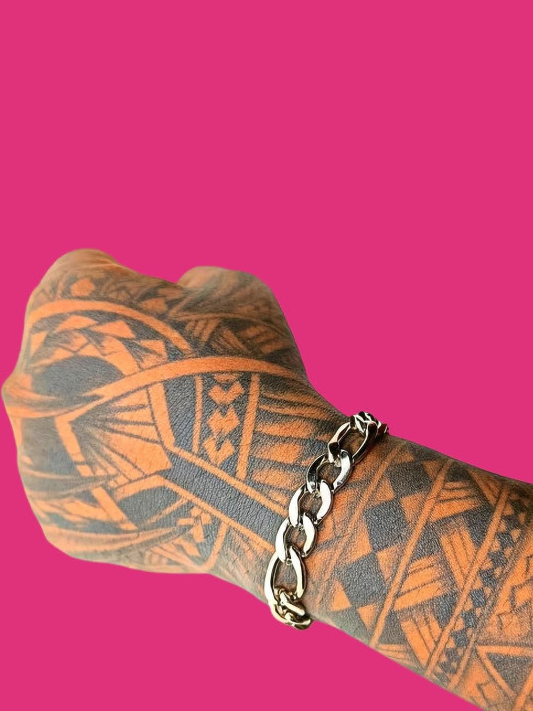 Dynamic Retail Global Men Silver-Plated Link Bracelet-picture-39