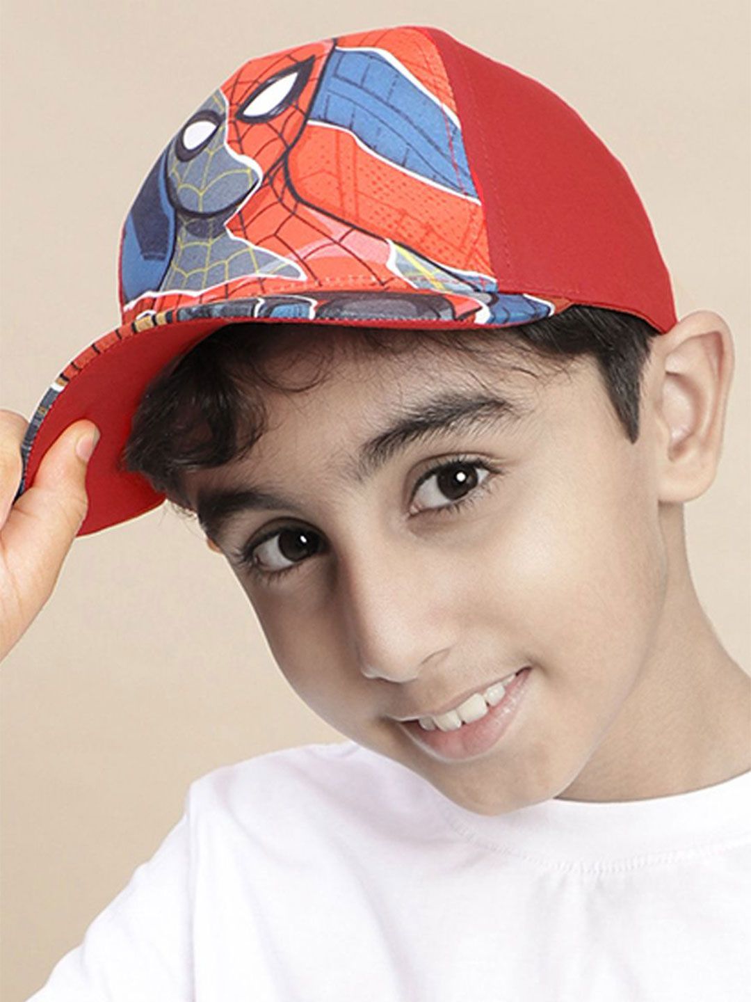 Kids Ville Boys Spiderman Printed Baseball Cap-picture-57