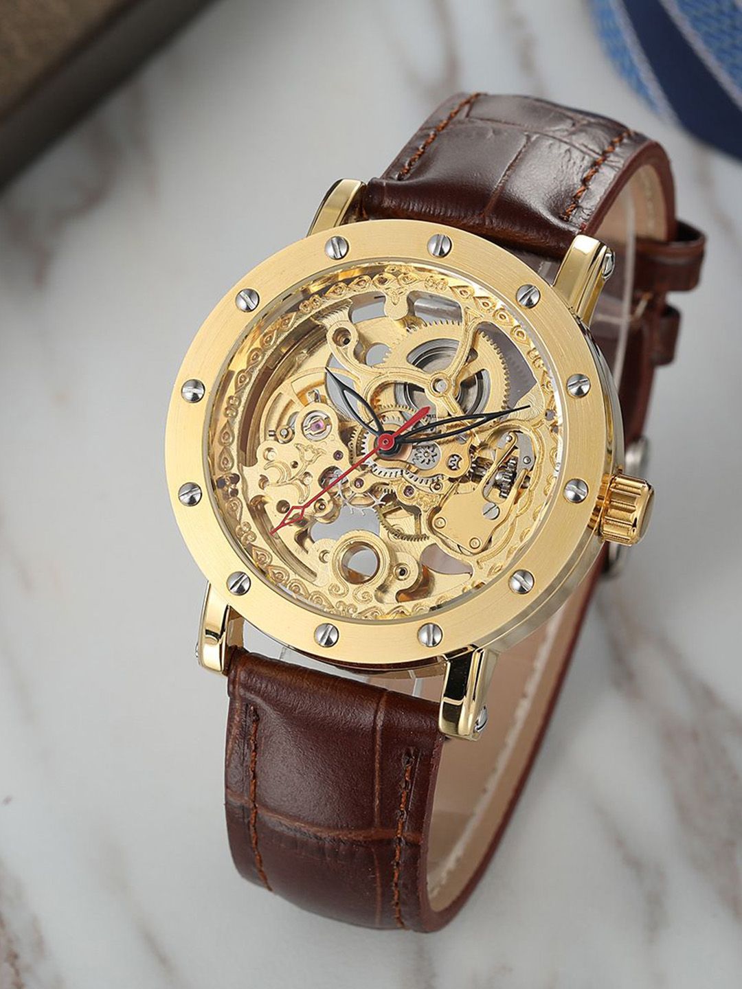 FORSINING Men Dial & Leather Straps Analogue Watch FSG8159M3G2-picture-25