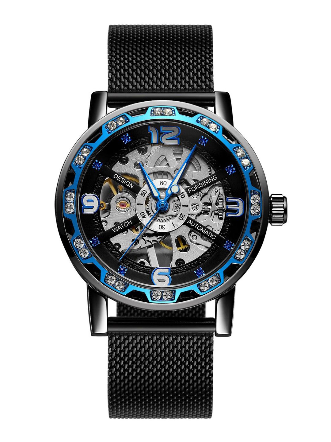 FORSINING Men Round Dial & Stainless Steel Straps Reset Time Watch FSG8209M4TT4-picture-41