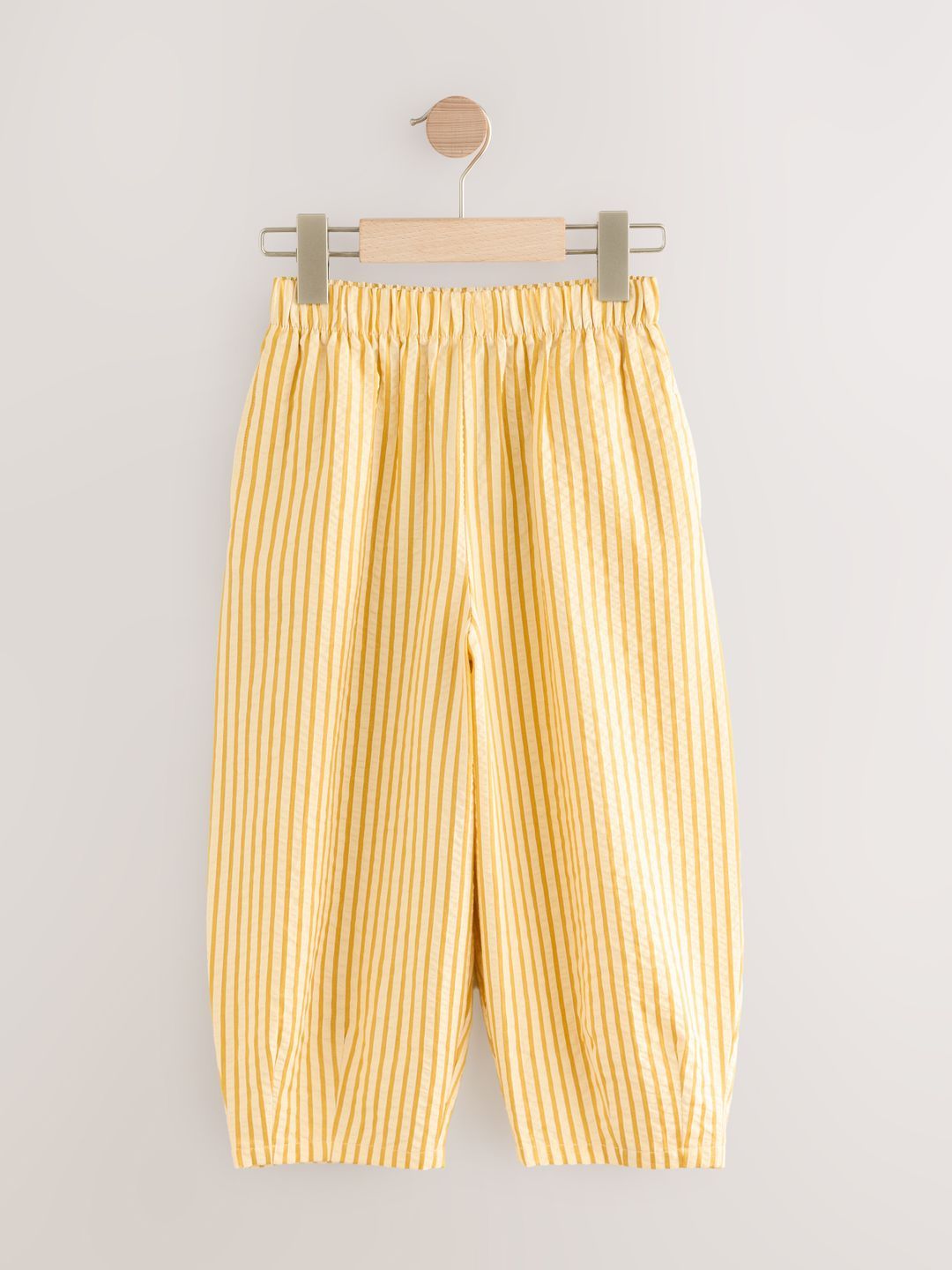 NEXT Girls Striped Barrel Leg Pleated Parallel Trousers