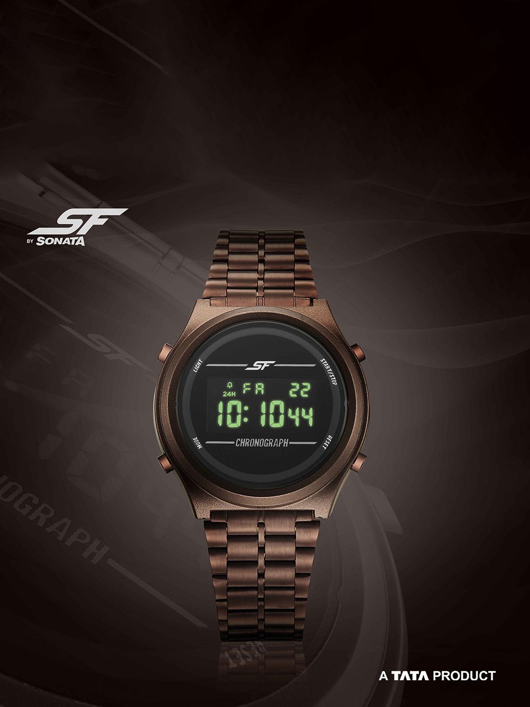 Sonata Men Dial & Stainless Steel Straps Digital Watch 77162PM05W-image-42