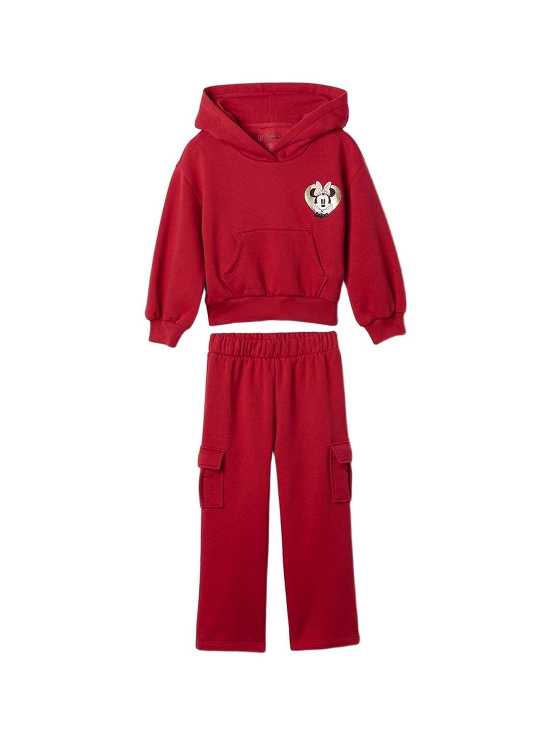 GAP Infant Boys Disney Graphic Print Pure Cotton Hoodie & Cargo Pants Set-image-18