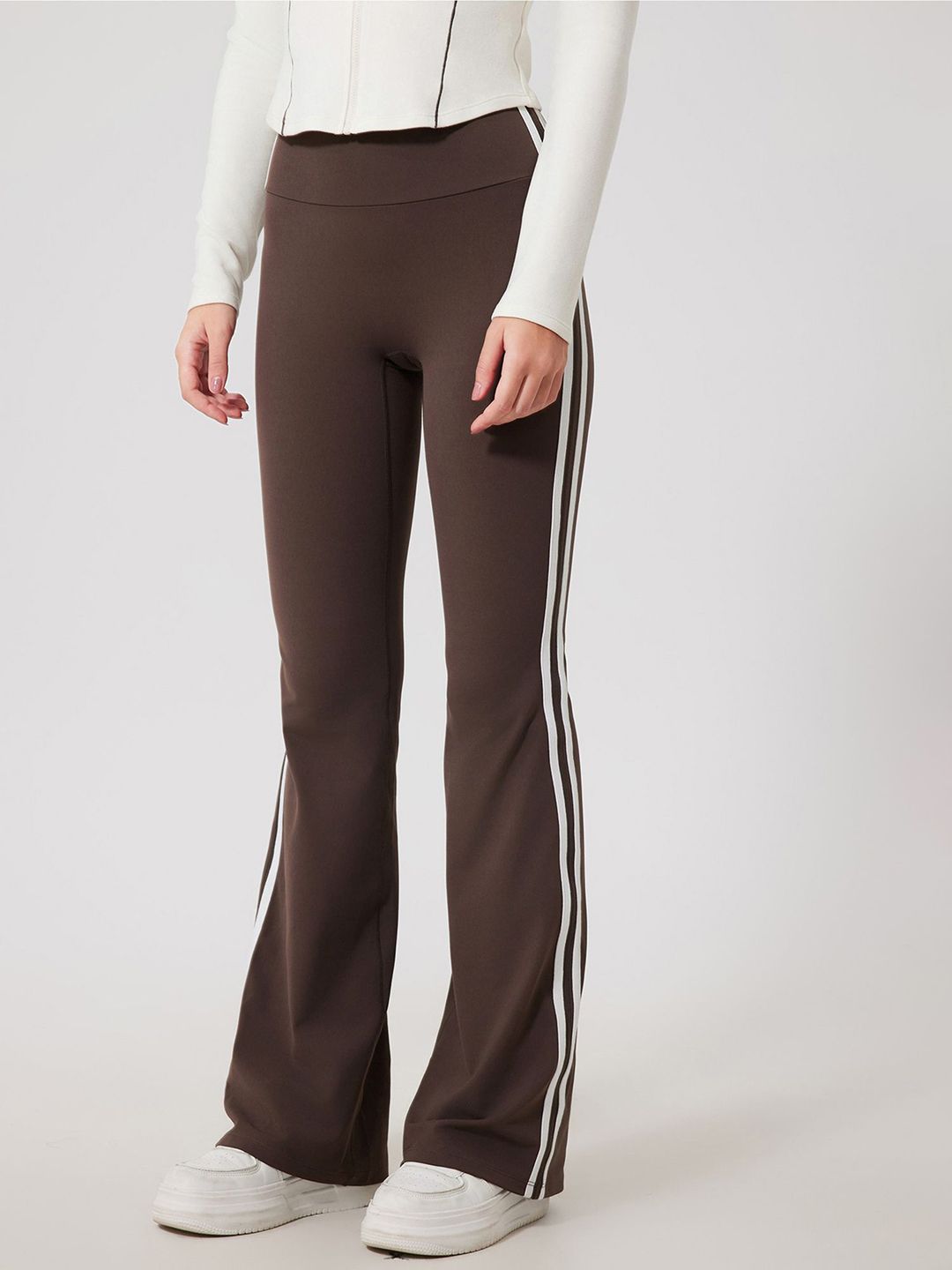 LULU & SKY Women Flared High-Rise Trousers-picture-26