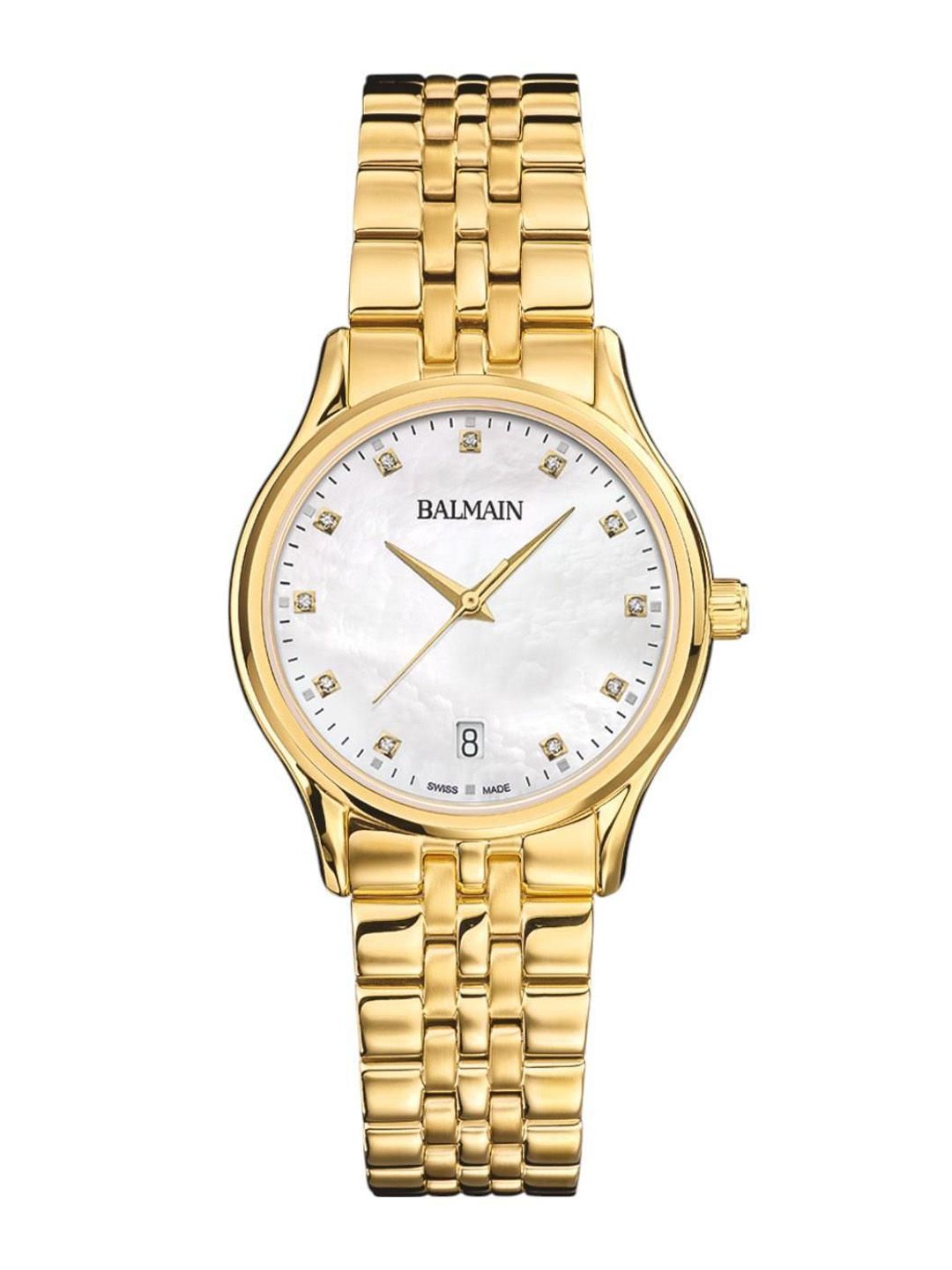 Balmain Lady M Women Embellished Dial & Stainless Steel Straps Analogue Watch B83503386-image-3
