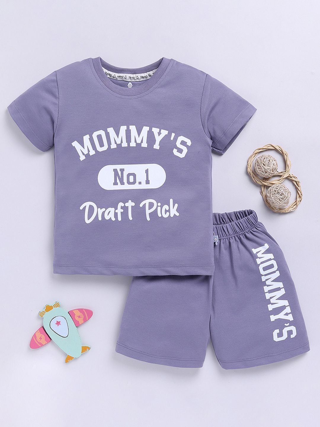 YK X Tinyo Boys Printed T-shirt & Shorts-picture-53