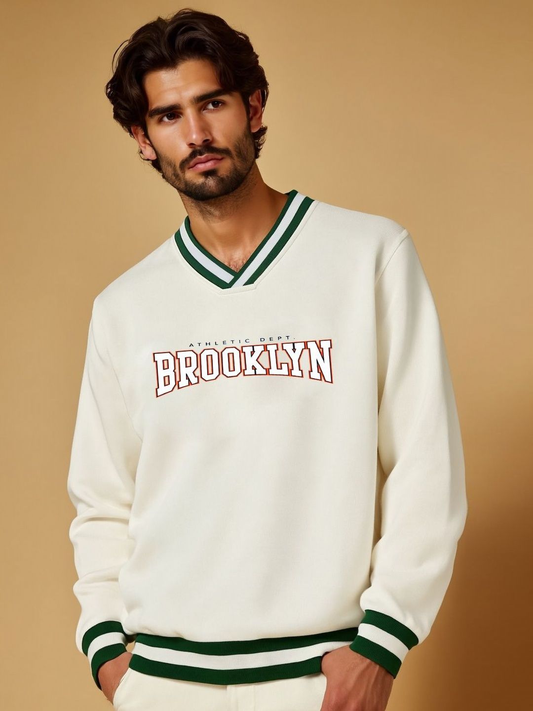 Moda Rapido Men Typography Printed V-Neck Sweatshirt-picture-27