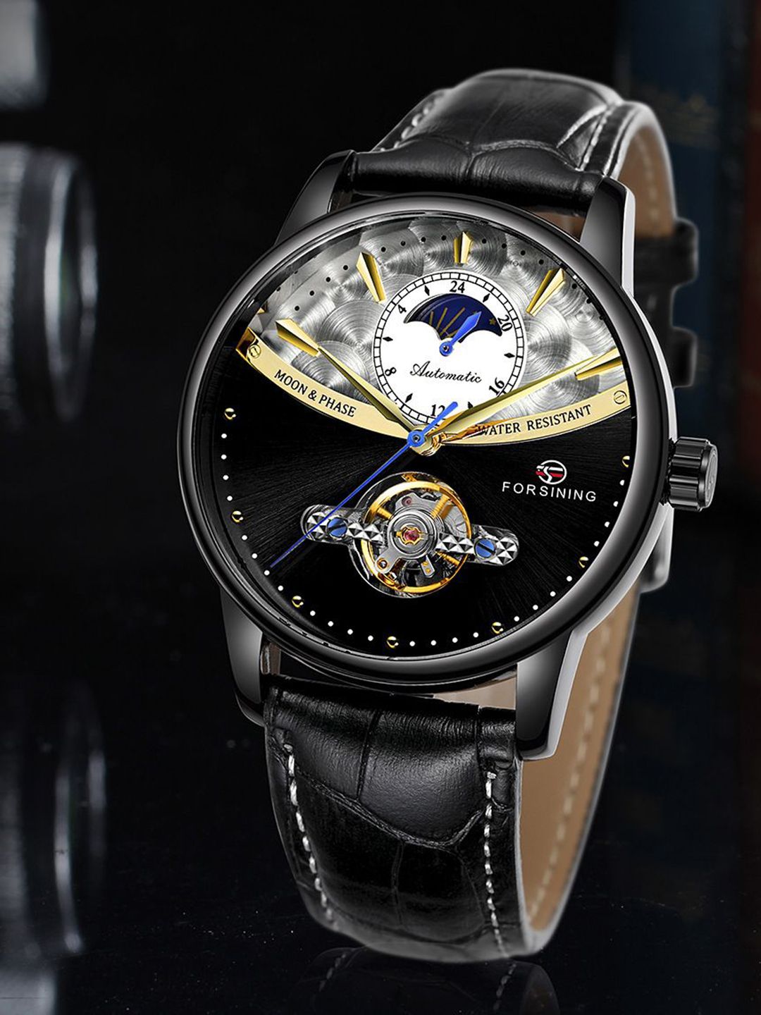 FORSINING Men Dial & Leather Straps Analogue Watch FSG8179M3B1-picture-16