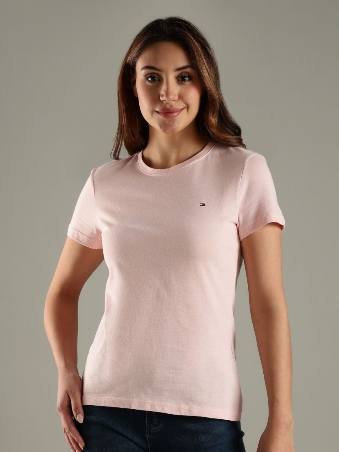 Tommy Hilfiger Round Neck Organic Cotton Regular Fit T-shirt-picture-25