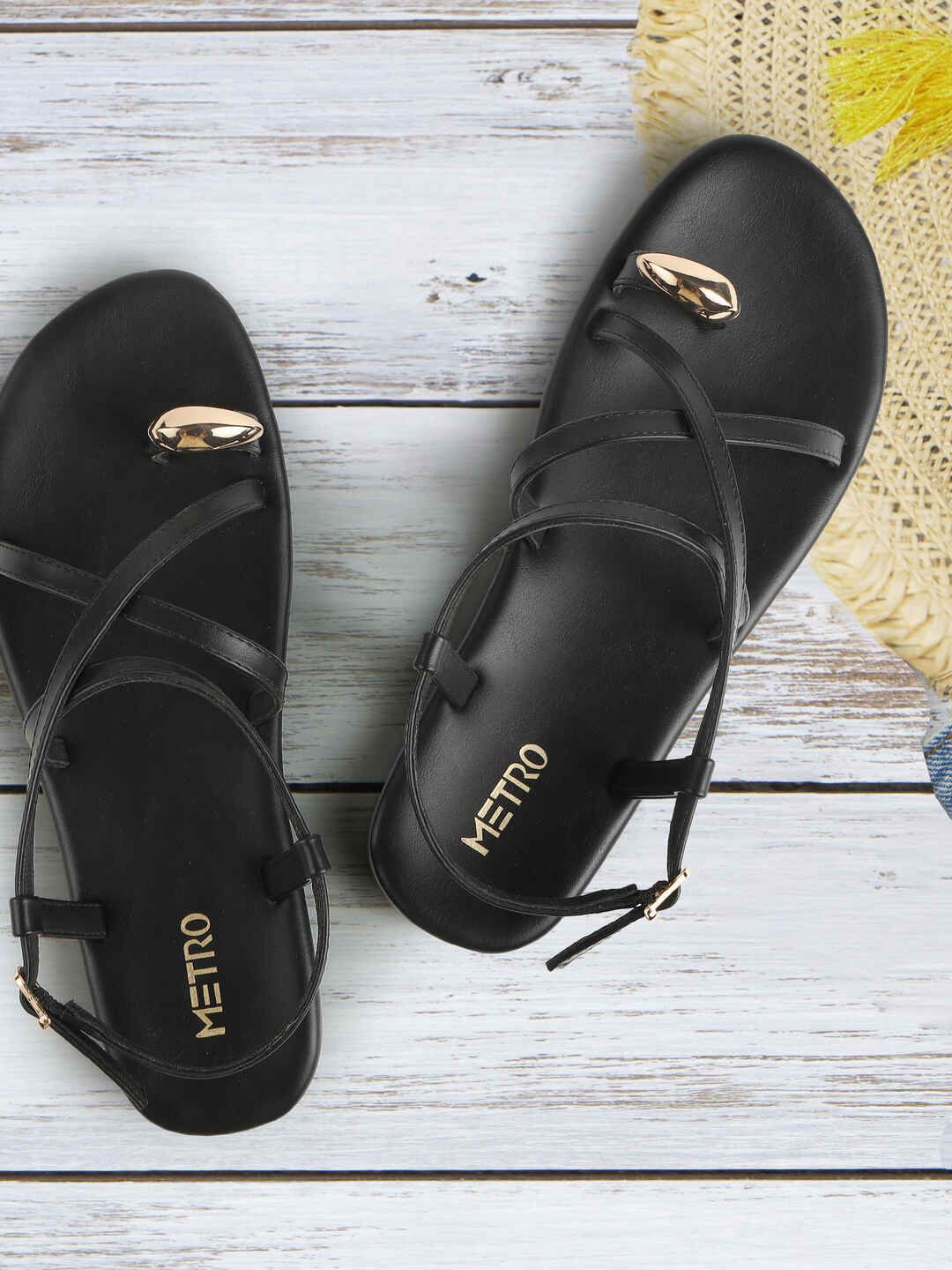 Metro Women Open Toe Flats-image-37