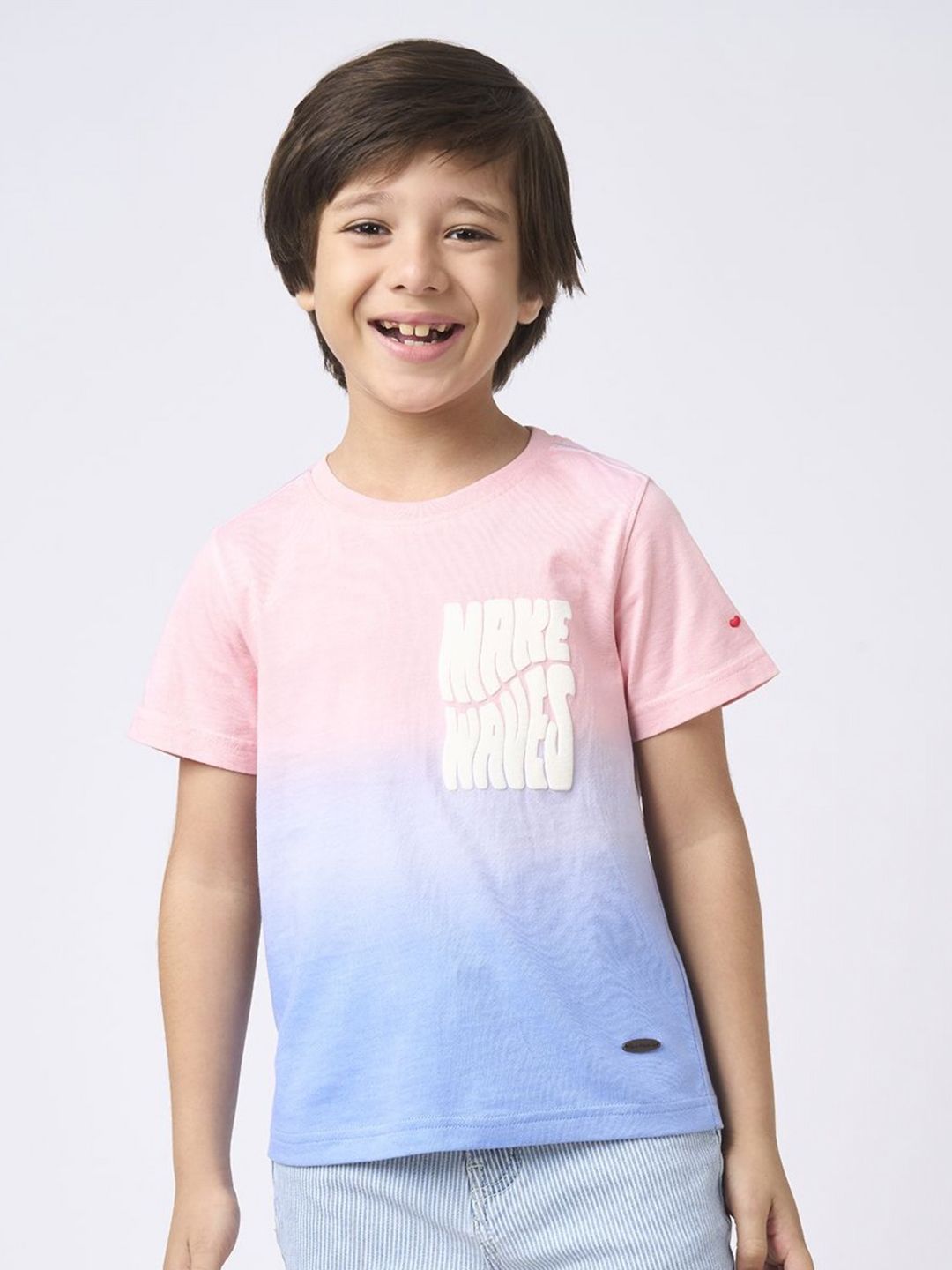 Ed-a-Mamma Boys Typography Printed Raw Edge T-shirt-picture-45