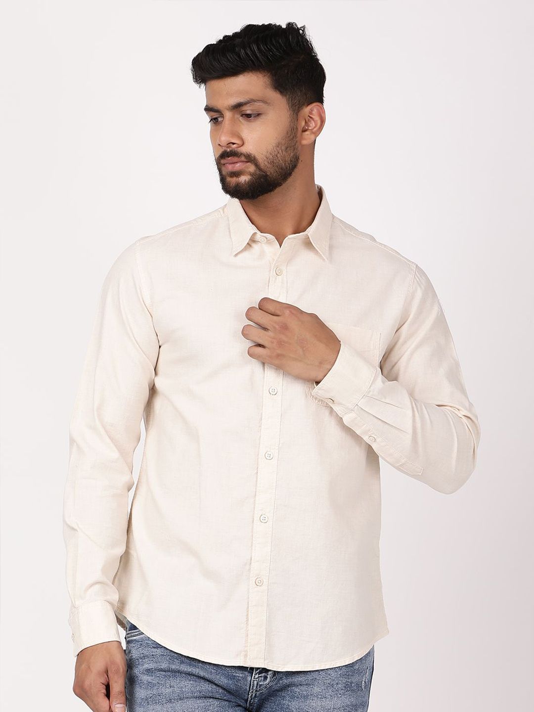 Indian Terrain Men Classic Slim Fit Casual Shirt-picture-19
