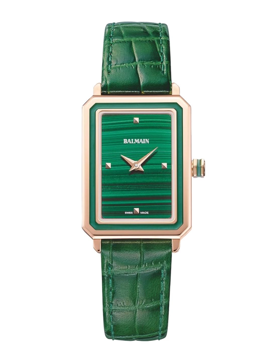 Balmain Natural Stones Women Rectangular Dial & Leather Straps Analogue Watch B43949276-image-19