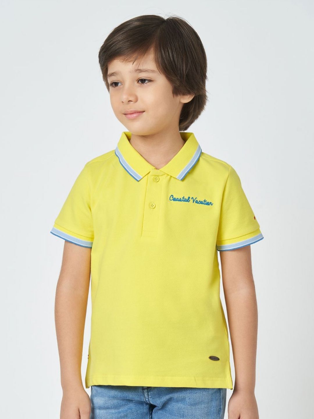 Ed-a-Mamma Boys Typography Printed Polo Collar T-shirt-picture-28