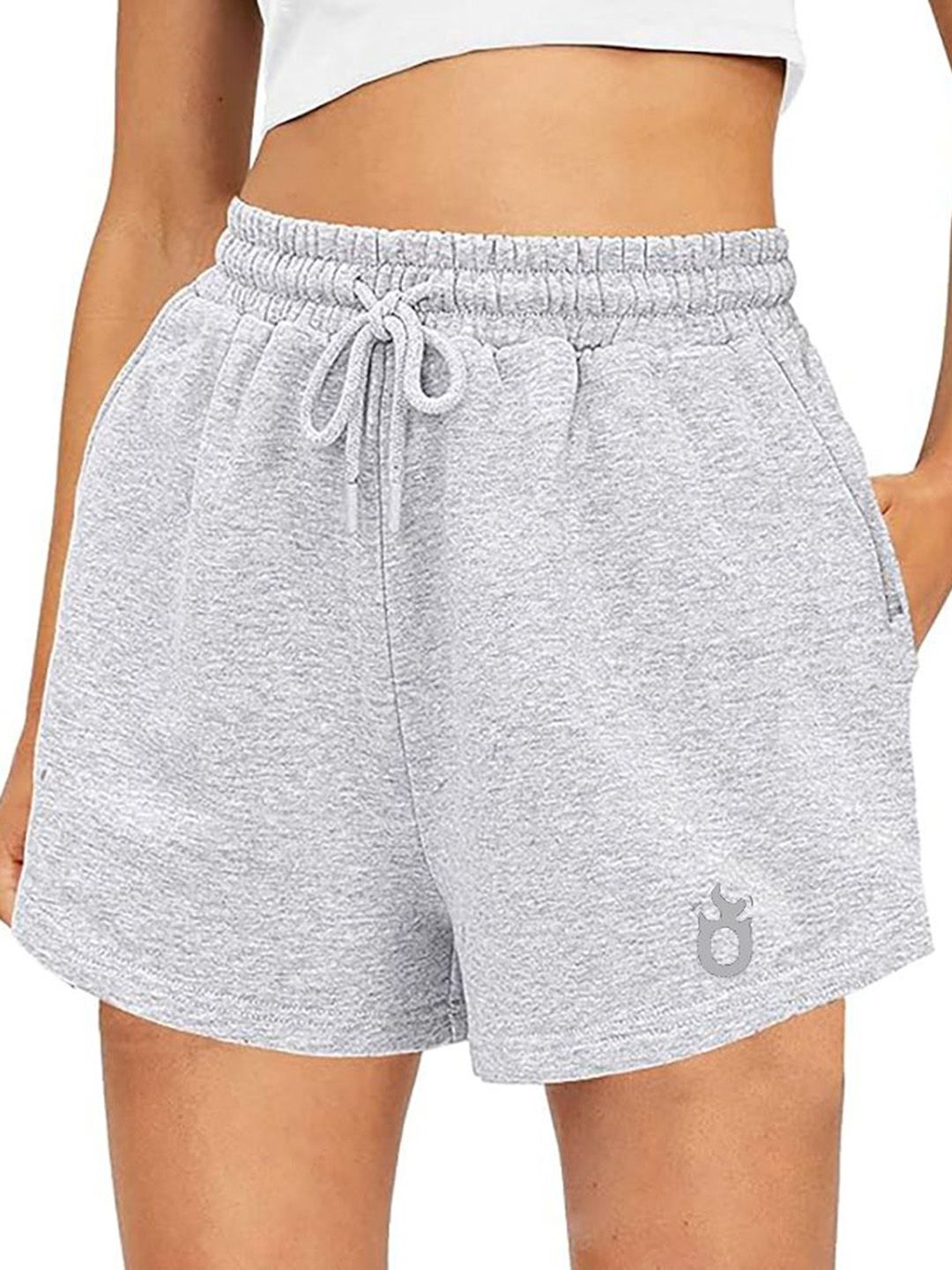 Hotfits Women Pure Cotton Mid-Rise Training or Gym Shorts-picture-18