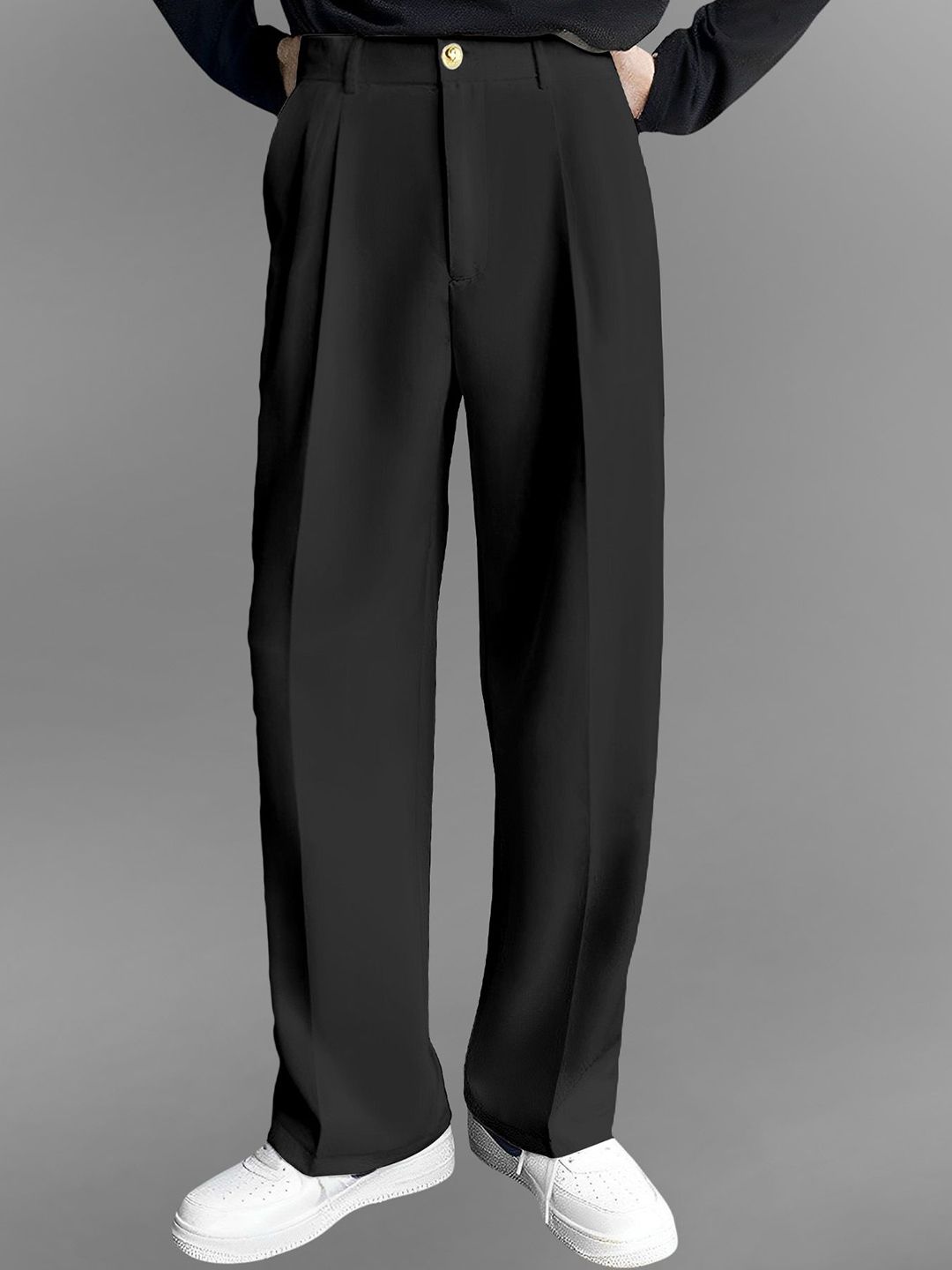 FTX Men Relaxed Loose Fit Pleated Trousers