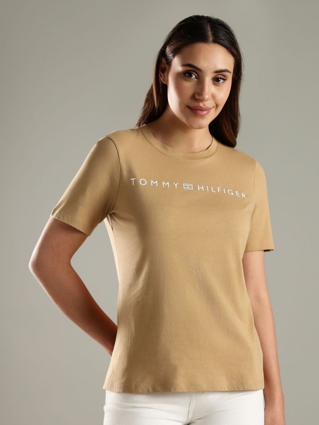 Tommy Hilfiger Brand Logo Printed Round Neck Regular Fit T-shirt-picture-31