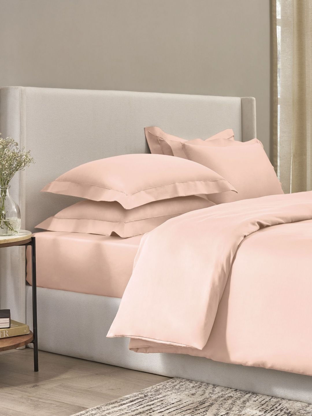 SANSAAR A DDECOR BRAND LIVE CONSCIOUSLY Pink Heavy Winter Double XL King Bedding Set-image-41
