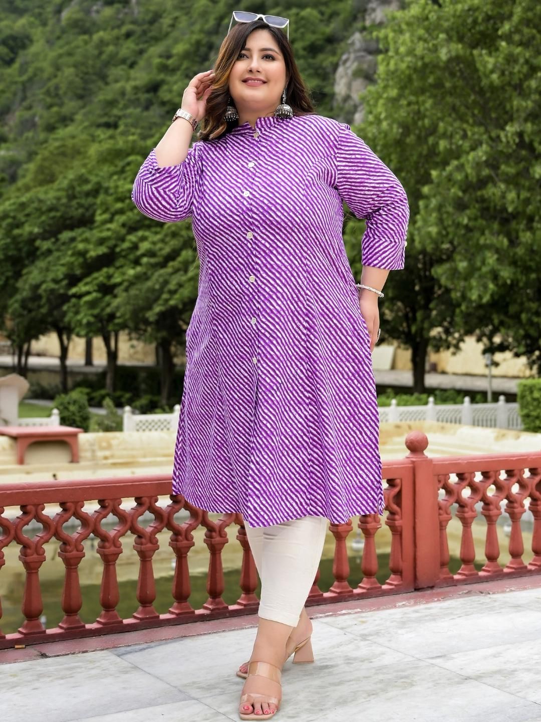 ROPADEMODA Women Purple Kurtas-picture-37