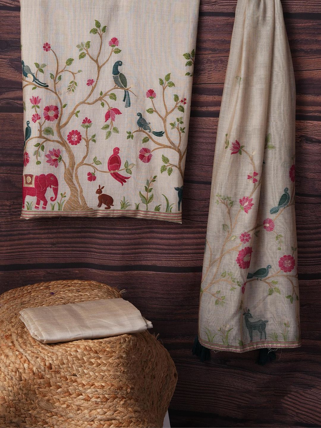 GAJARAI Viscose Rayon Unstitched Dress Material-picture-40