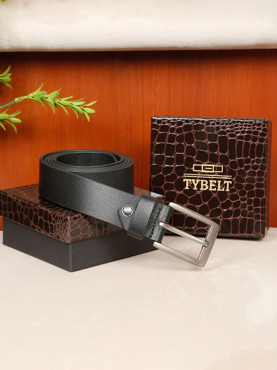 TYBELT Men Textured Leather Formal Belt-picture-39
