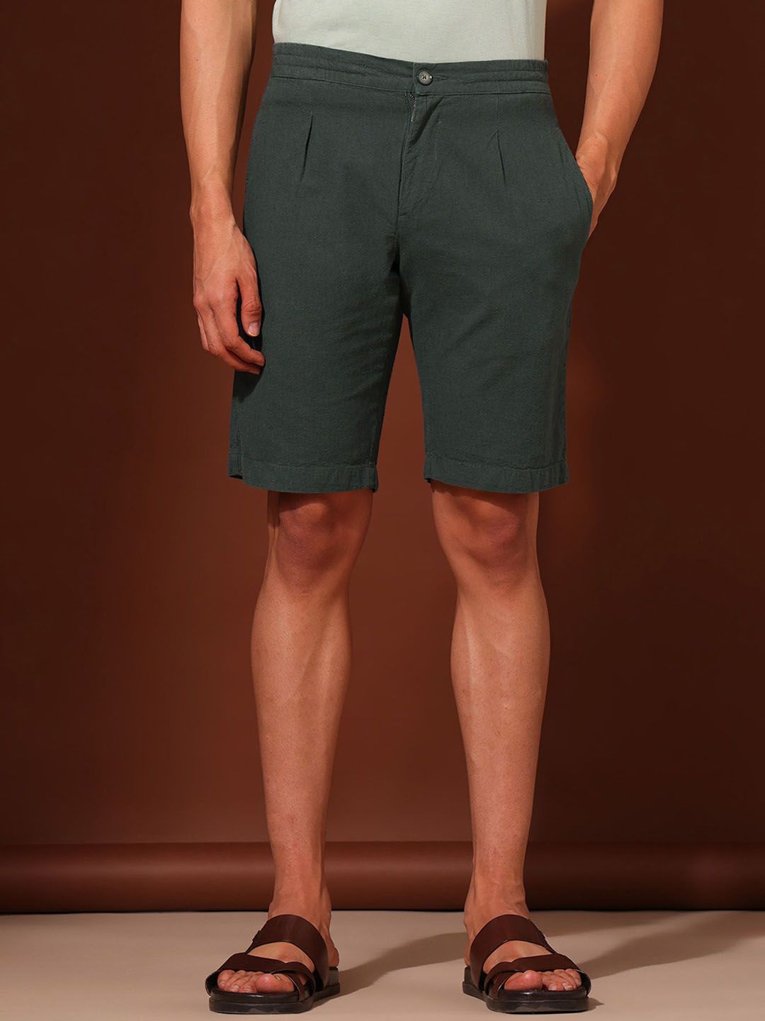 U.S. Polo Assn. Men Slim Fit Mid-Rise Shorts