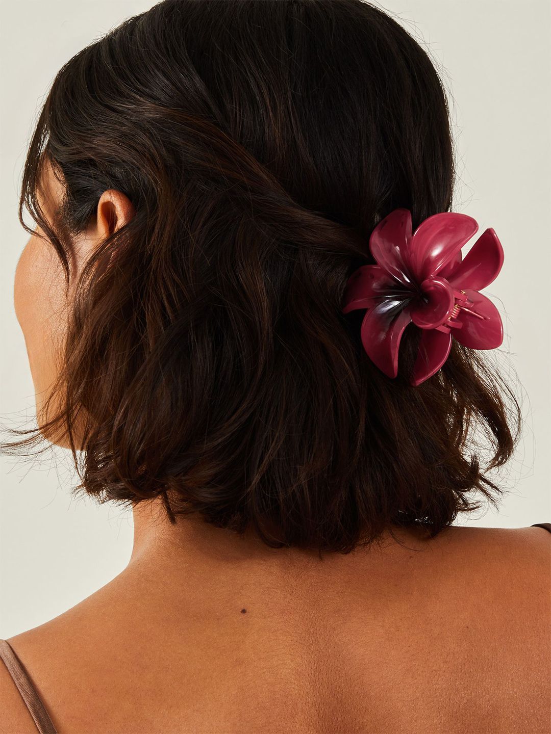 Accessorize Women Red Flower Claw Clip-picture-39