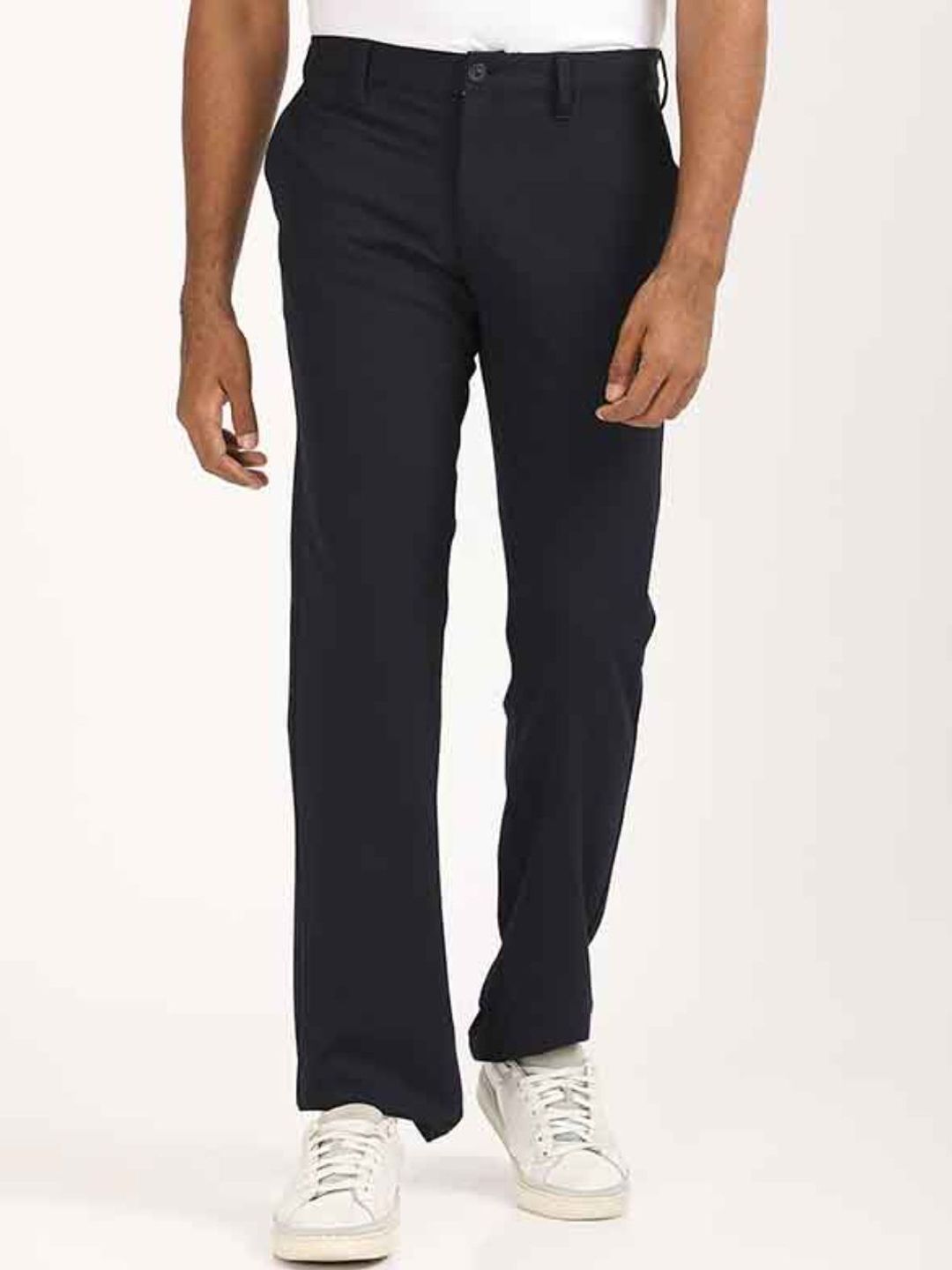 Indian Terrain Men Regular Fit Mid-Rise Kansas Trousers-picture-19