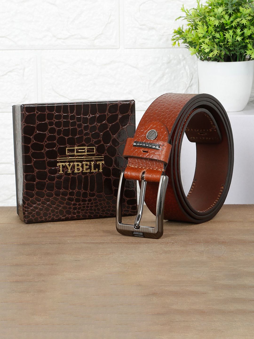 TYBELT Men Textured Leather Belt-picture-37