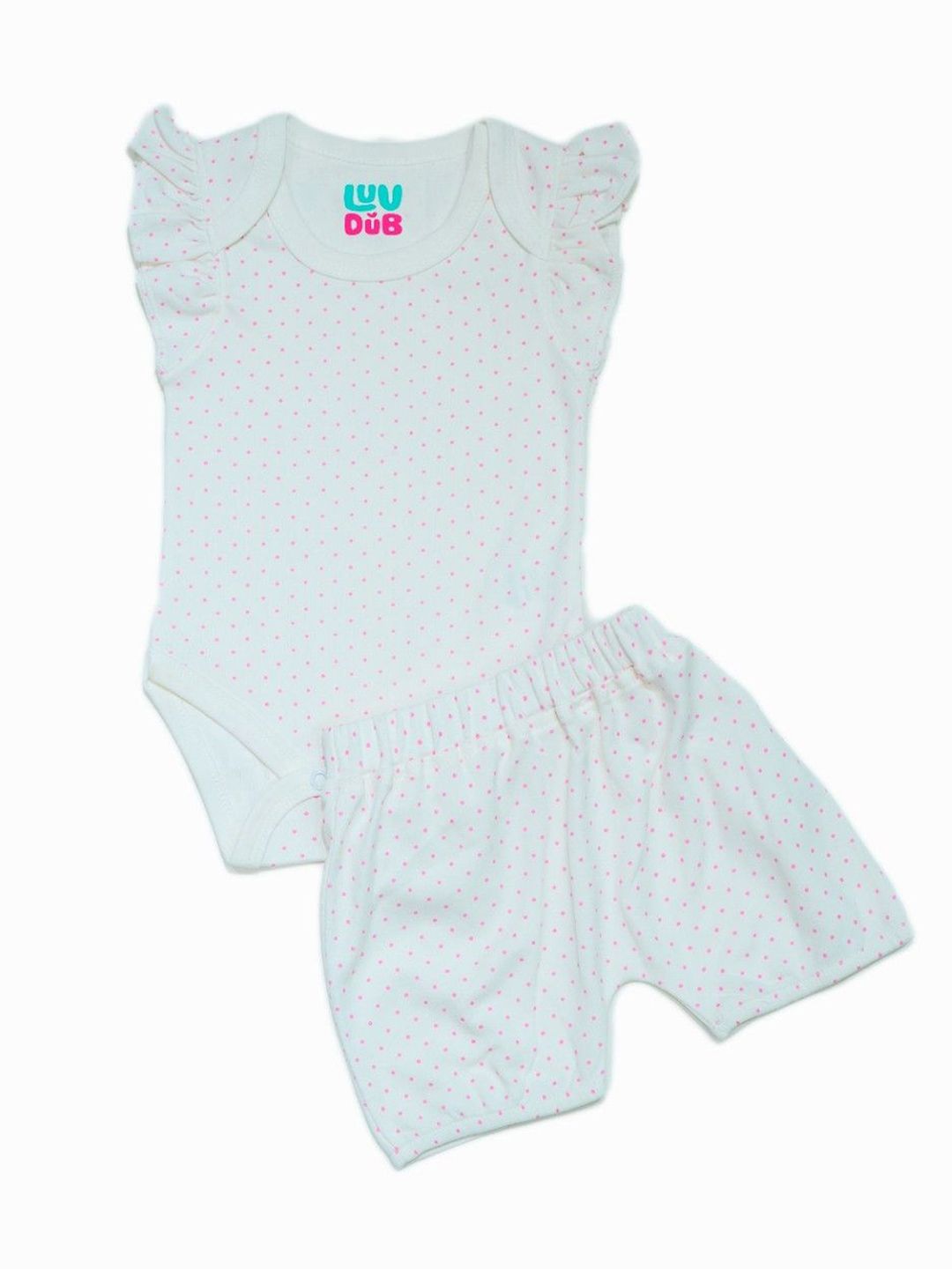 LUV-DUB Kids Printed Short Sleeves Pure Cotton Top With Shorts-picture-32